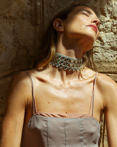 CHOKER ESCAMA PLATA - SACH ATELIER