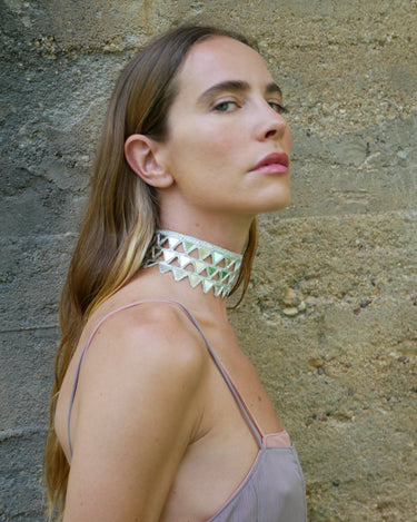 CHOKER ESCAMA PLATA - SACH ATELIER