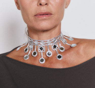 Choker Lluvia plata - SACH ATELIER